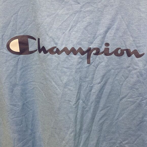 Champion Men's Blue Crew Neck Short Sleeve Authentic Athletic T-Shirt Size XL - Picture 3 of 6